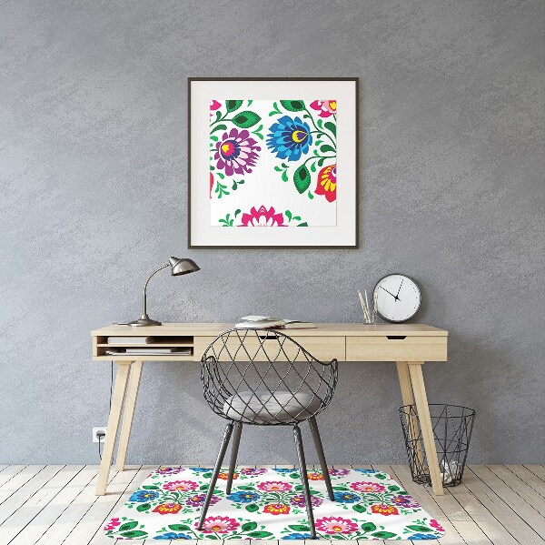 Tapis pour chaise de bureau Fleurs de style fleur