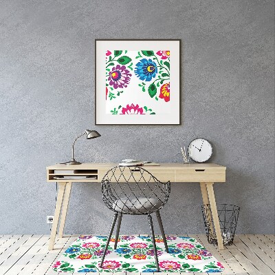 Tapis pour chaise de bureau Fleurs de style fleur