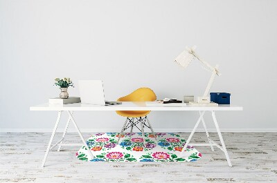 Tapis pour chaise de bureau Fleurs de style fleur