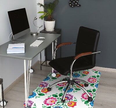 Tapis pour chaise de bureau Fleurs de style fleur