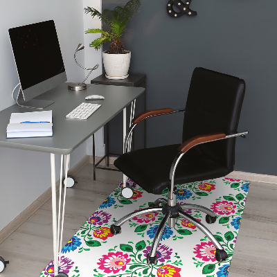 Tapis pour chaise de bureau Fleurs de style fleur