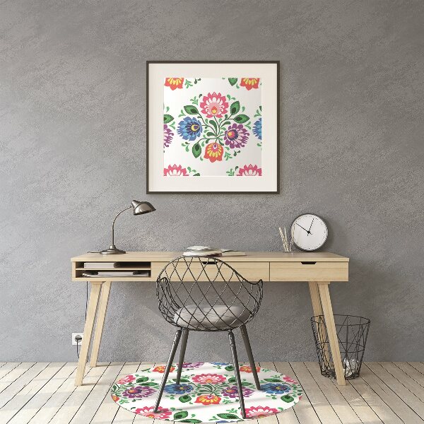 Tapis pour chaise de bureau Fleurs de style fleur