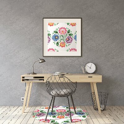 Tapis pour chaise de bureau Fleurs de style fleur