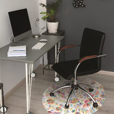 Tapis de chaise de bureau Des oiseaux