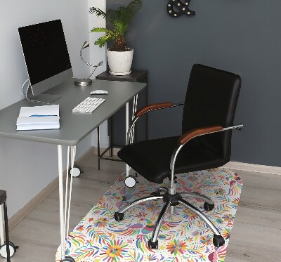 Tapis de chaise de bureau Des oiseaux