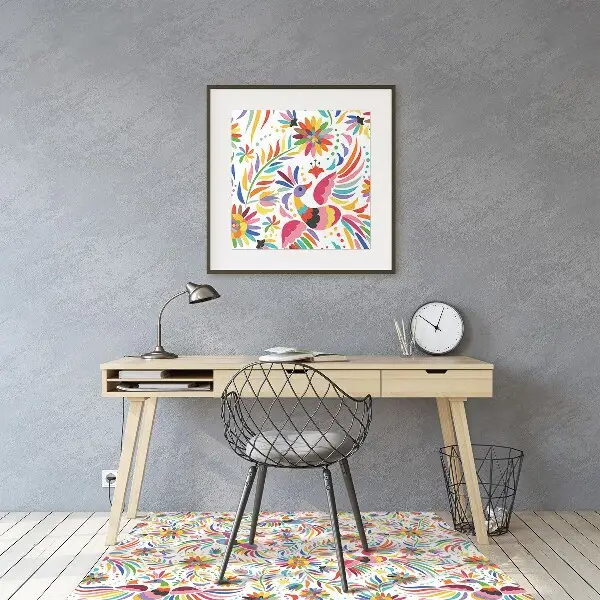 Tapis de chaise de bureau Des oiseaux