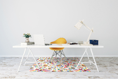 Tapis de chaise de bureau Des oiseaux