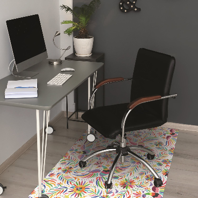 Tapis de chaise de bureau Des oiseaux