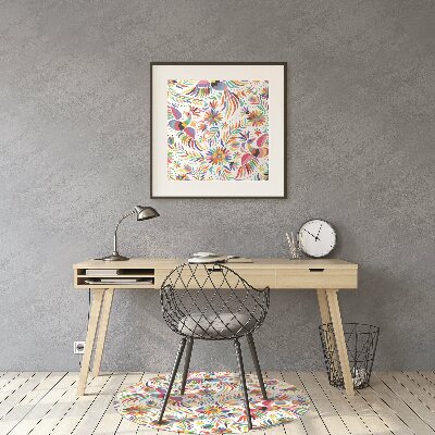 Tapis de chaise de bureau Des oiseaux