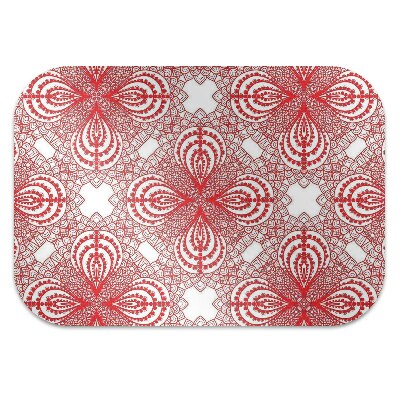 Tapis protège sol Dentelle rouge