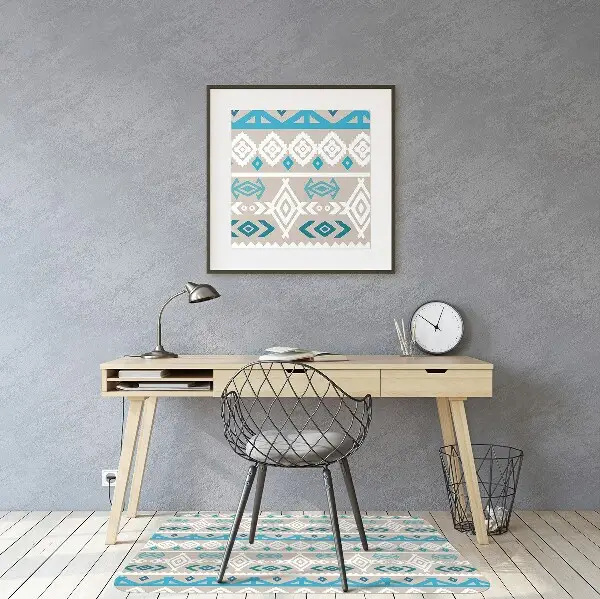 Tapis protège sol Art tribal
