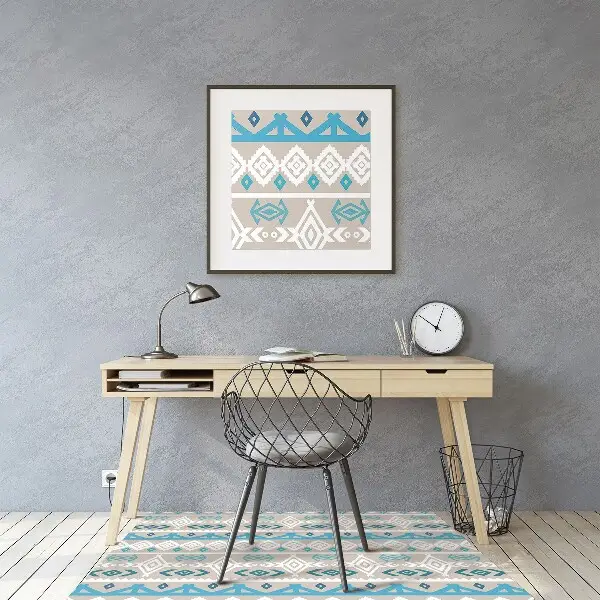Tapis protège sol Art tribal