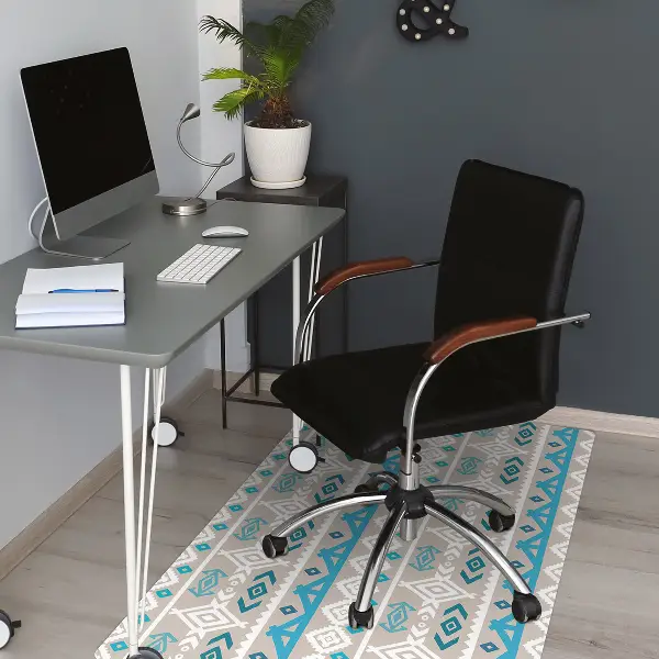 Tapis protège sol Art tribal