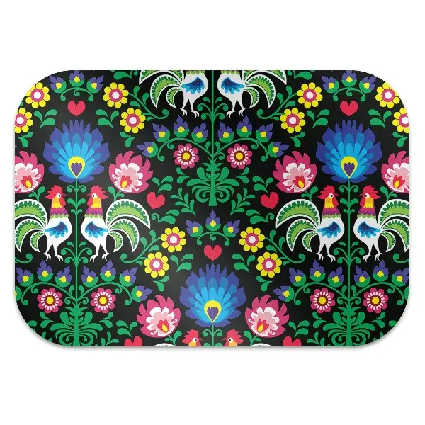 Tapis bureau art folklorique