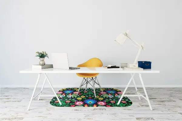 Tapis bureau art folklorique