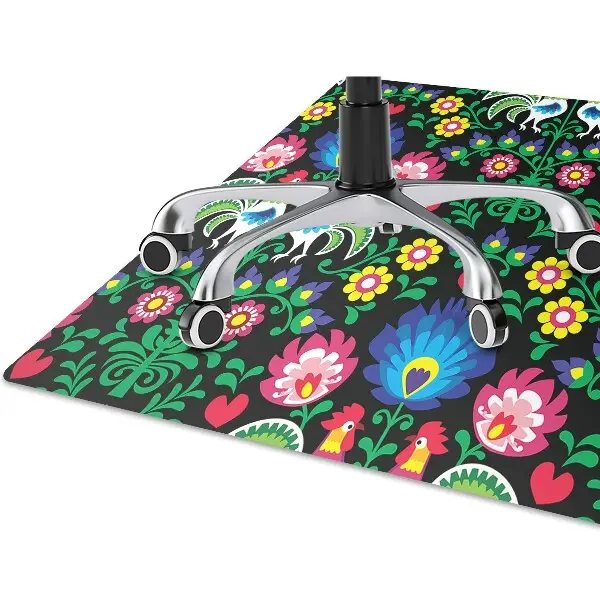 Tapis bureau art folklorique