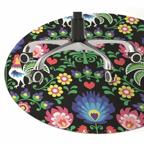 Tapis bureau art folklorique