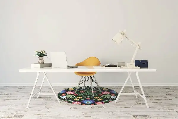 Tapis bureau art folklorique