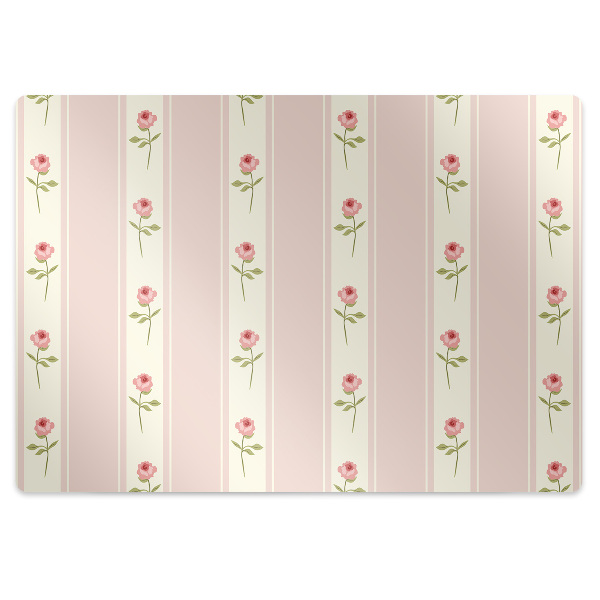 Tapis de chaise de bureau Des roses