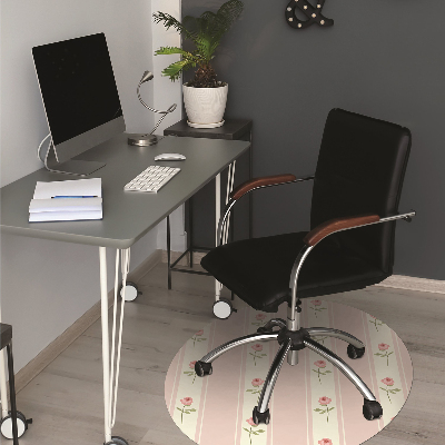 Tapis de chaise de bureau Des roses