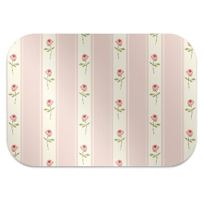 Tapis de chaise de bureau Des roses