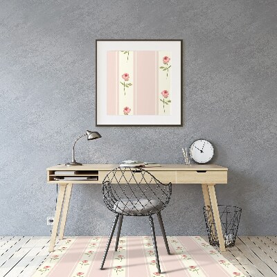 Tapis de chaise de bureau Des roses