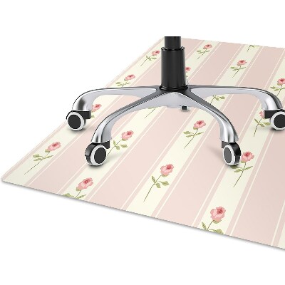 Tapis de chaise de bureau Des roses