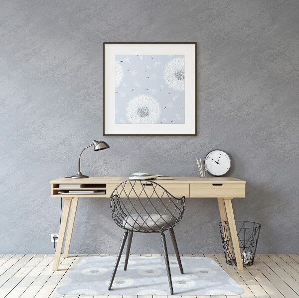 Tapis pour chaise de bureau pissenlit
