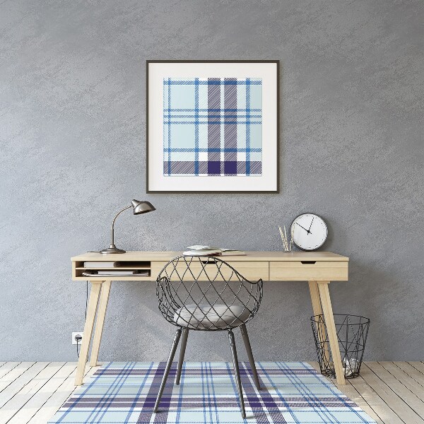 Tapis bureau Tartan