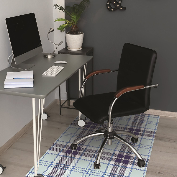 Tapis bureau Tartan