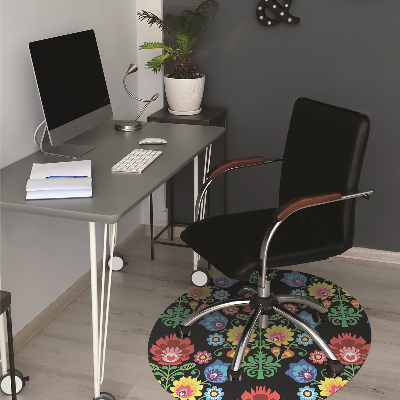 Tapis bureau art folklorique