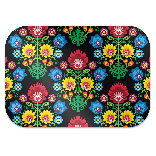 Tapis bureau art folklorique
