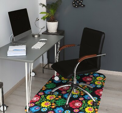 Tapis bureau art folklorique