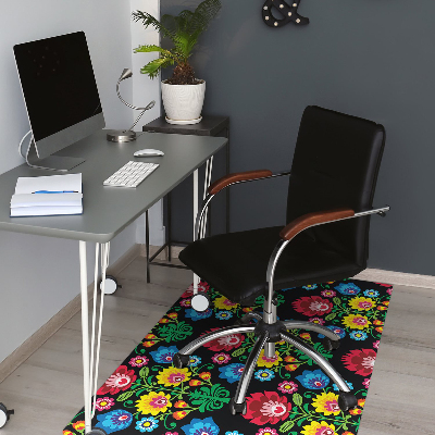 Tapis bureau art folklorique