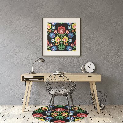 Tapis bureau art folklorique