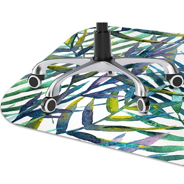 Tapis fauteuil bureau do biura Feuilles exotiques