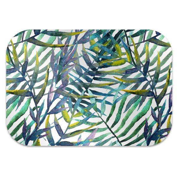 Tapis fauteuil bureau do biura Feuilles exotiques