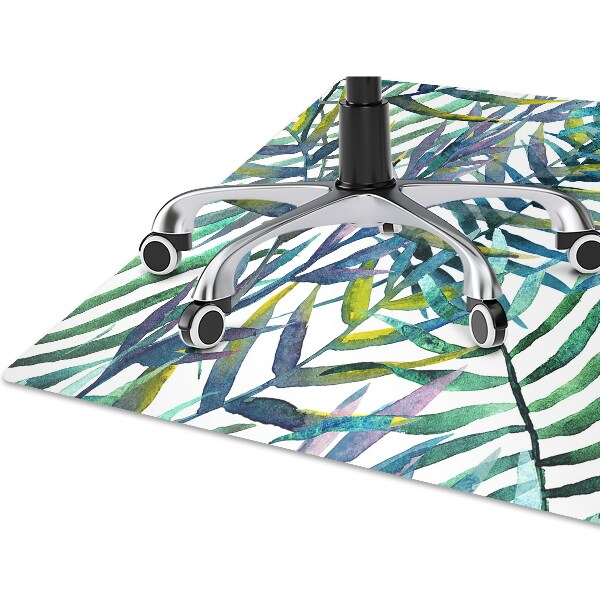 Tapis fauteuil bureau do biura Feuilles exotiques
