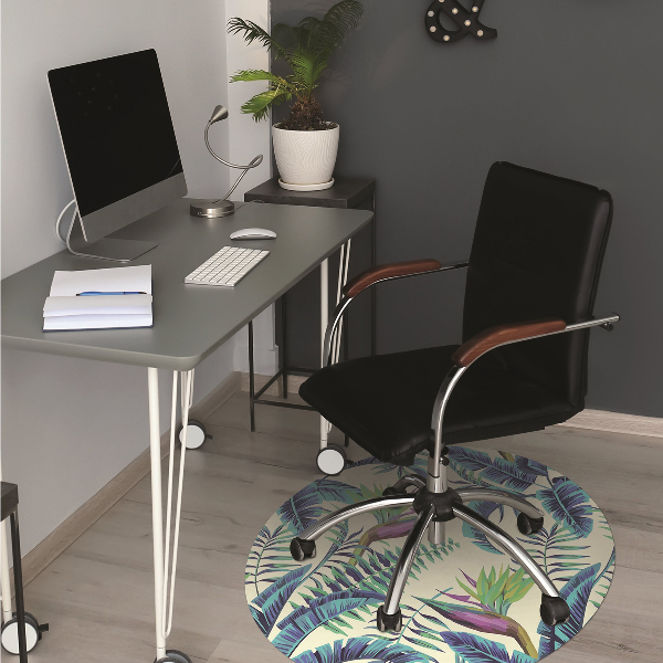 Tapis protège sol Image tropicale