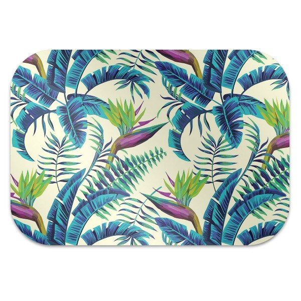 Tapis protège sol Image tropicale