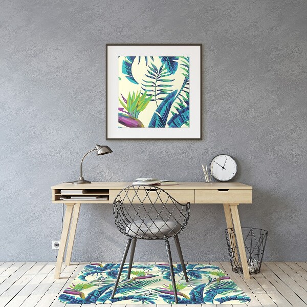 Tapis protège sol Image tropicale