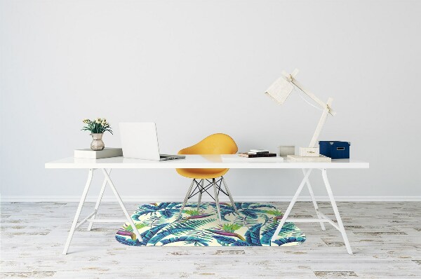 Tapis protège sol Image tropicale