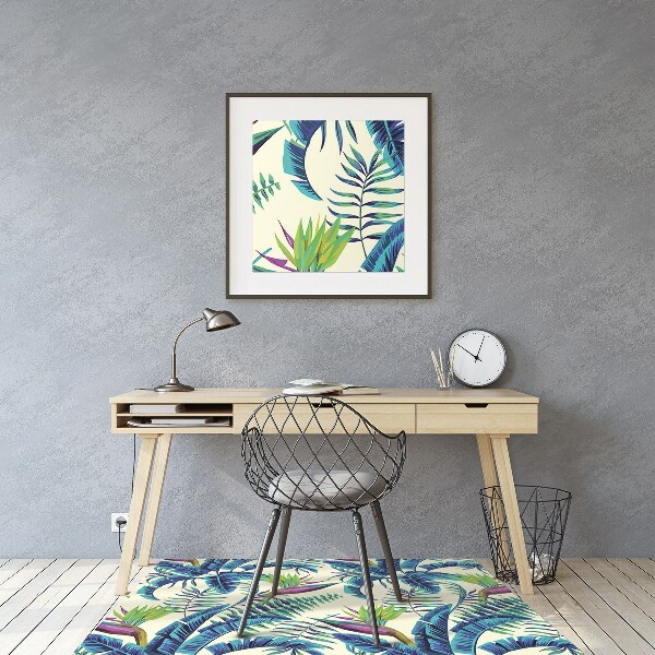 Tapis protège sol Image tropicale