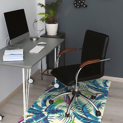 Tapis protège sol Image tropicale