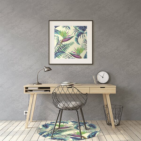 Tapis protège sol Image tropicale