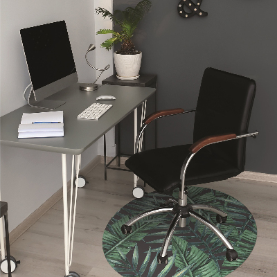 Tapis fauteuil bureau do biura Feuilles tropicales