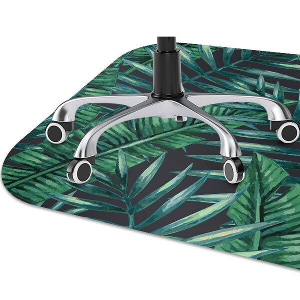 Tapis fauteuil bureau do biura Feuilles tropicales