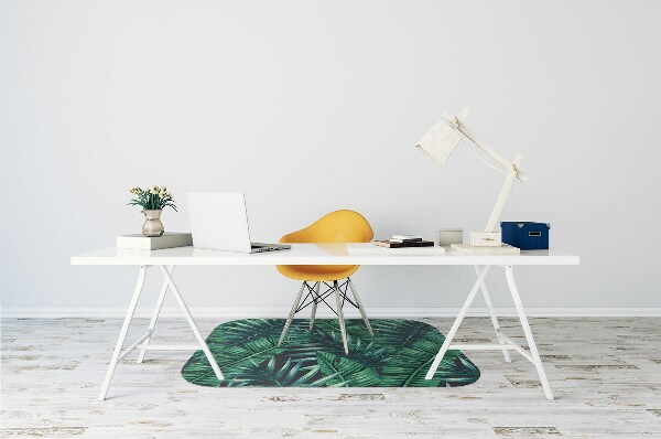 Tapis fauteuil bureau do biura Feuilles tropicales