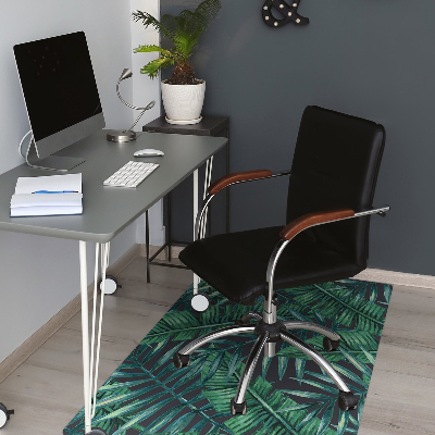 Tapis fauteuil bureau do biura Feuilles tropicales