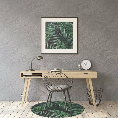 Tapis fauteuil bureau do biura Feuilles tropicales